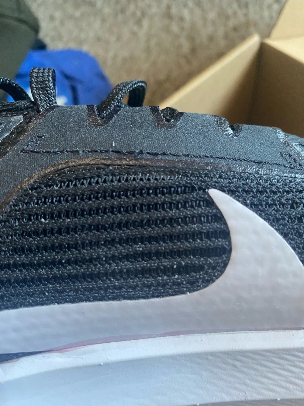 Nike Black and White Men's Athletic Running Shoes